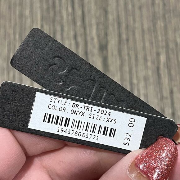 NWT Skims Fits Everybody Triangle Bralette Black Onyx XXS - Picture 2 of 4